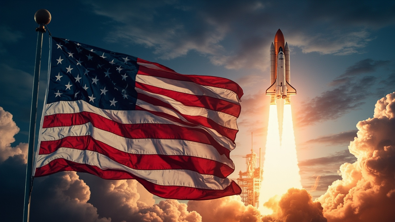 AI content 'Star-Spangled Launch' by author Zavodov