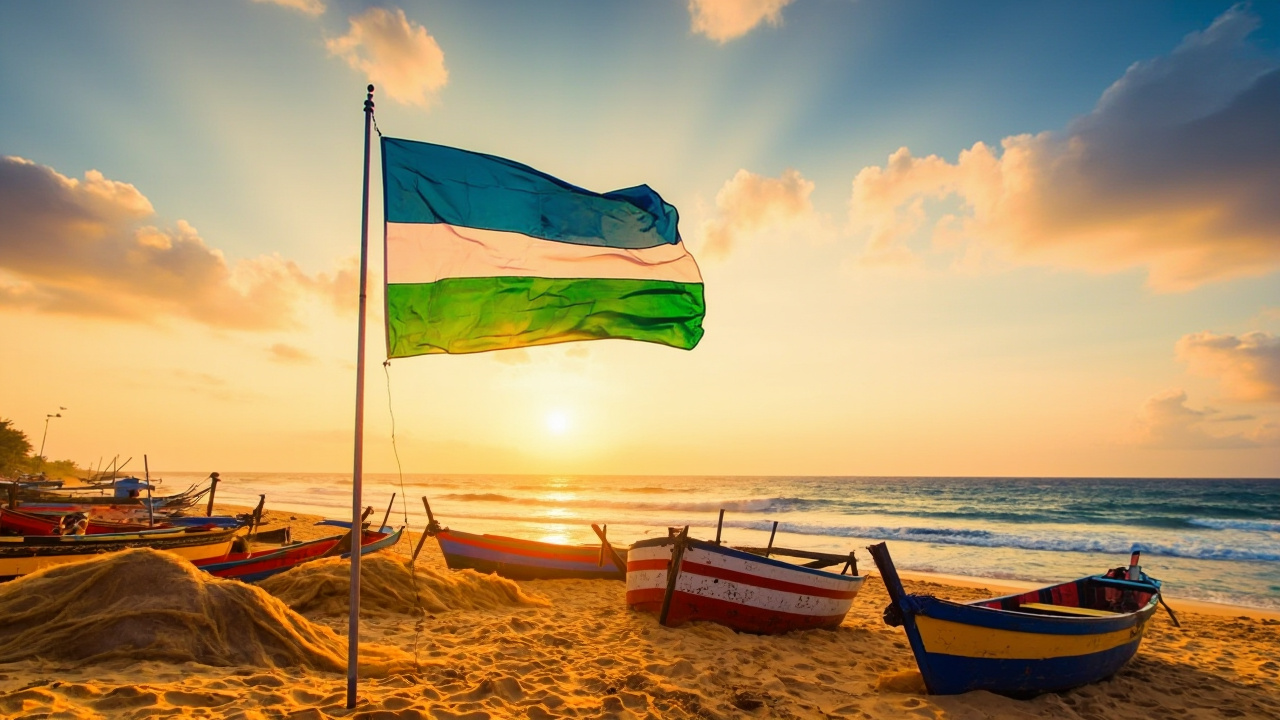 AI content 'Coastal Flag' by author Zavodov