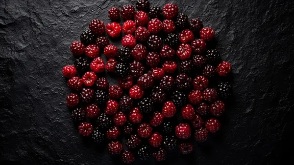 KI-Inhalt 'Dunkle Beeren' von Autor Zavodov