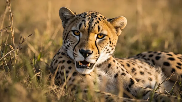 KI-Inhalt 'Gepard im Gras' von Autor Zavodov