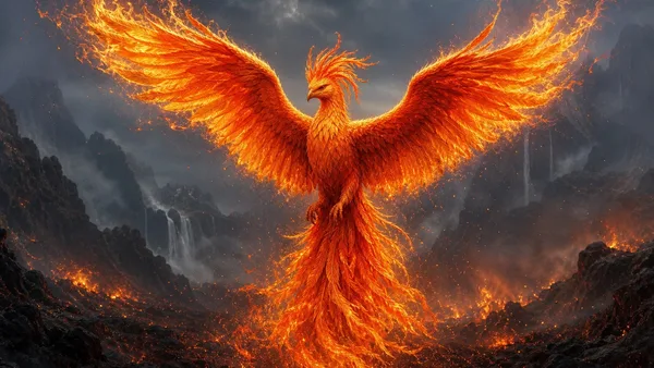 KI-Inhalt 'Feuerphönix' von Autor Zavodov