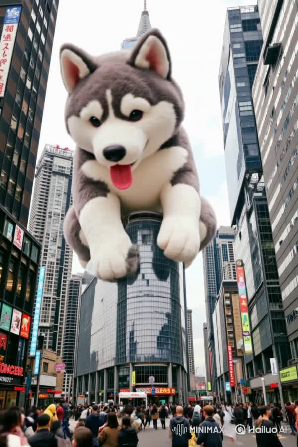 AI content 'Huskyzilla!' by author Zavodov